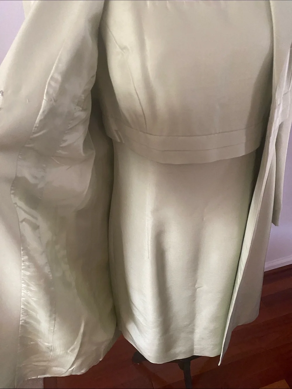 David Warren 100% silk dress and matching coat - Picture 3 of 9